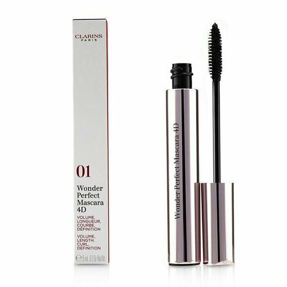 Wonder Perfect Mascara 4D #01 Perfect Black Clarins Mascara Full Size 8 ml 0.2 - Picture 2 of 3